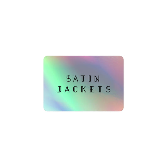 Satin Jackets Logo Holographic Sticker